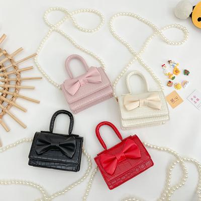 Kids Mini Handbag Cute Bowknot Crossbody Bags For Girls Coin Pouch Baby Tote Hand Bag Child Messenger Bags Gift