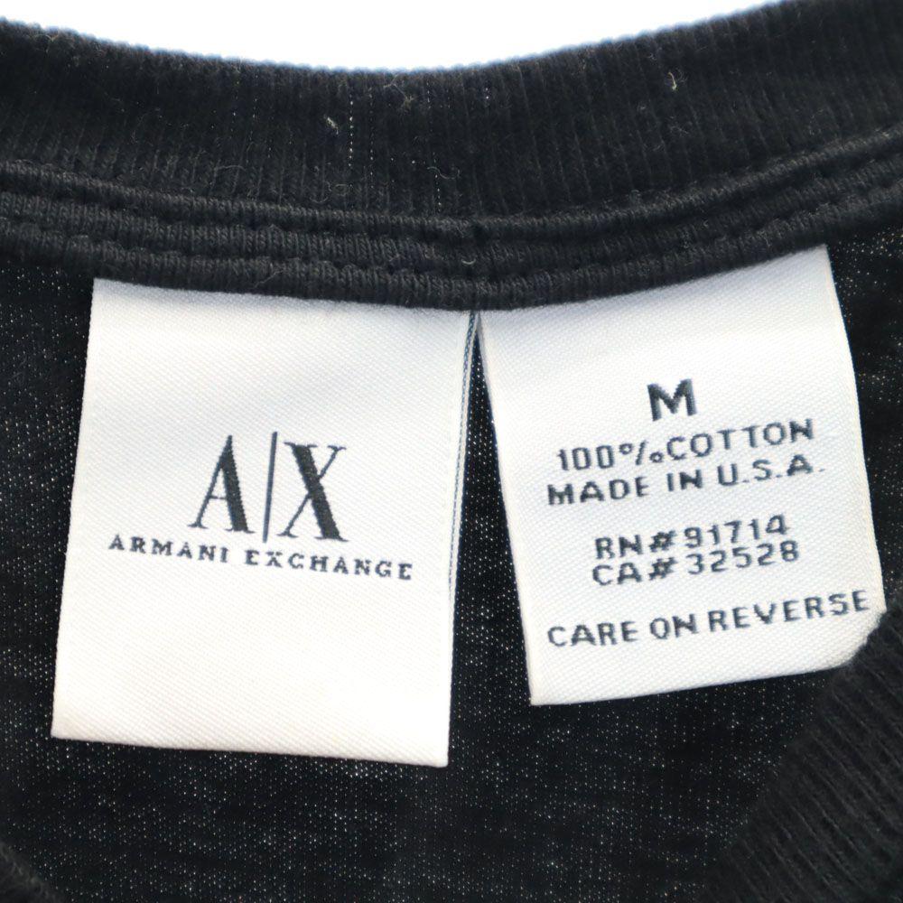 ARMANI EXCHANGE 90s Made in USA Old No sleeve Tank top M black Women Used