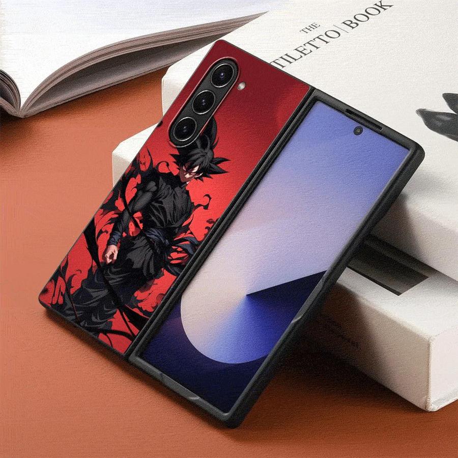 Dragon Ball Super Cool Goku Back Phone Cover Case for Samsung Galaxy ZFold5 ZFold6 ZFold7 ZFold4 ZFold3 Z Fold 7 6 5 4 3
