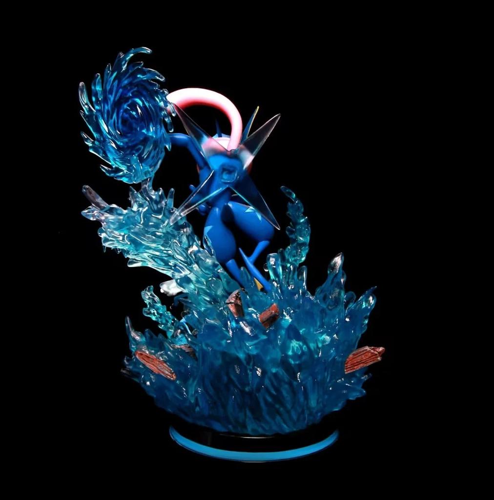 Anime  Frogadier Froakie Greninja Evolution Ver. GK PVC Action Figure Game Statue Collectible Model Kids Toys Doll Gifts