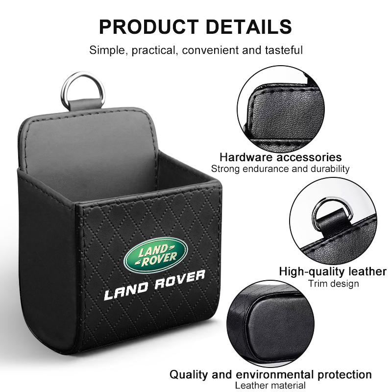 Förvaringsväska för bilinteriör Luftutsläpp Skräppåse Hängande Organizerlåda för Land Rover Range Rover Defender Freelander Discovery 1 2 3 Evoque Rover L322