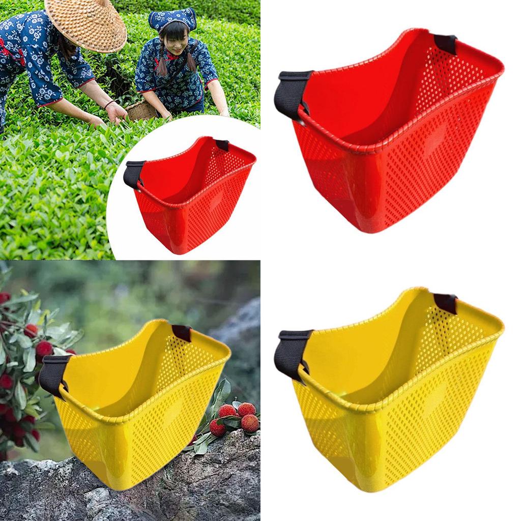 Fruit Picking Basket with Adjustable Strap for Gardening Shopping Harvesting