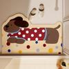Bathroom floor mat, bathroom doorway, diatomaceous earth absorbent anti slip door mat, floor mat, toilet quick drying