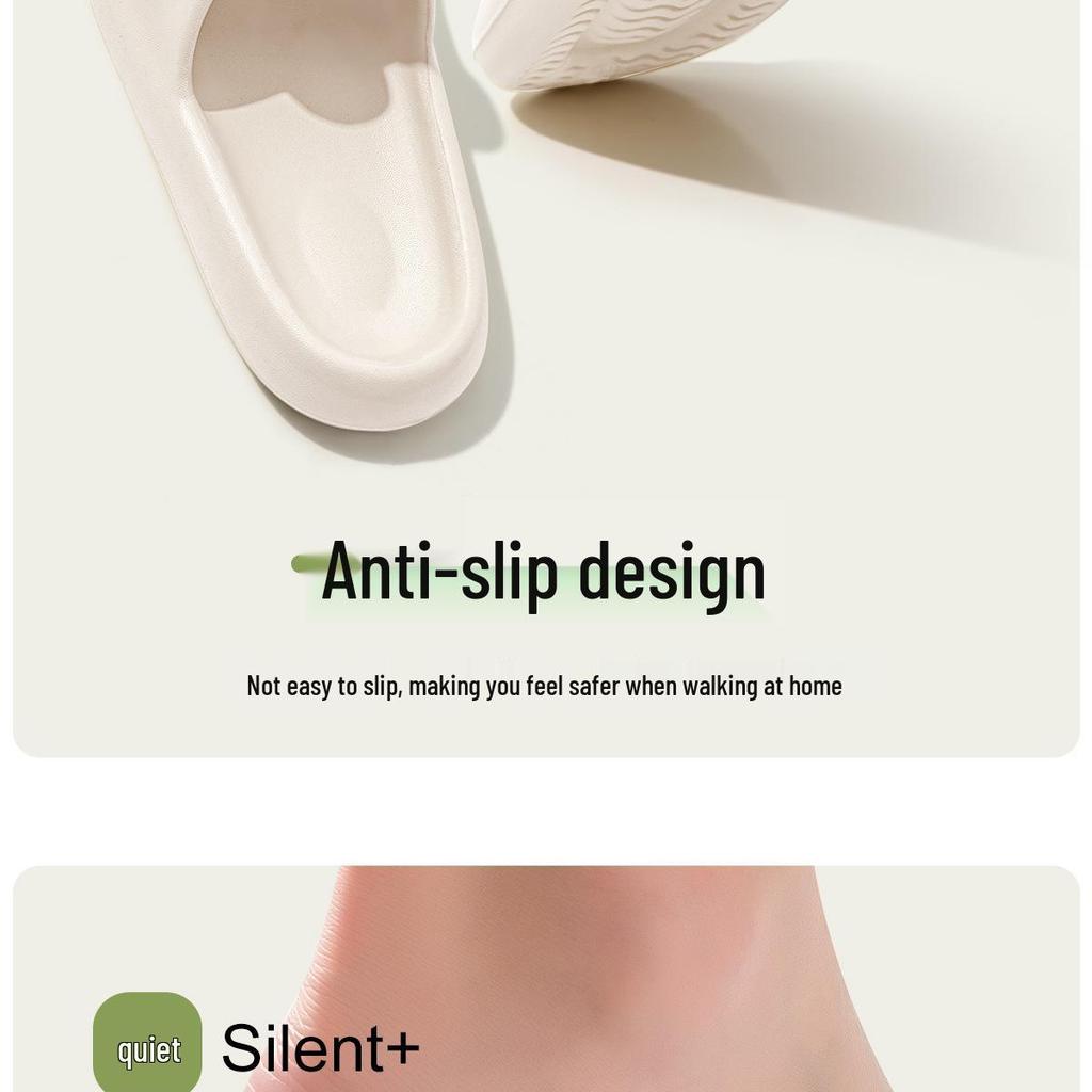 Jieliya Women's Non-slip Squishy Slippers - Summer 2025 Indoor Shower Style