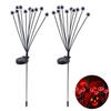 2Pcs LED Solar Scary Eyeball Swaying Lights Realistic 3D Design