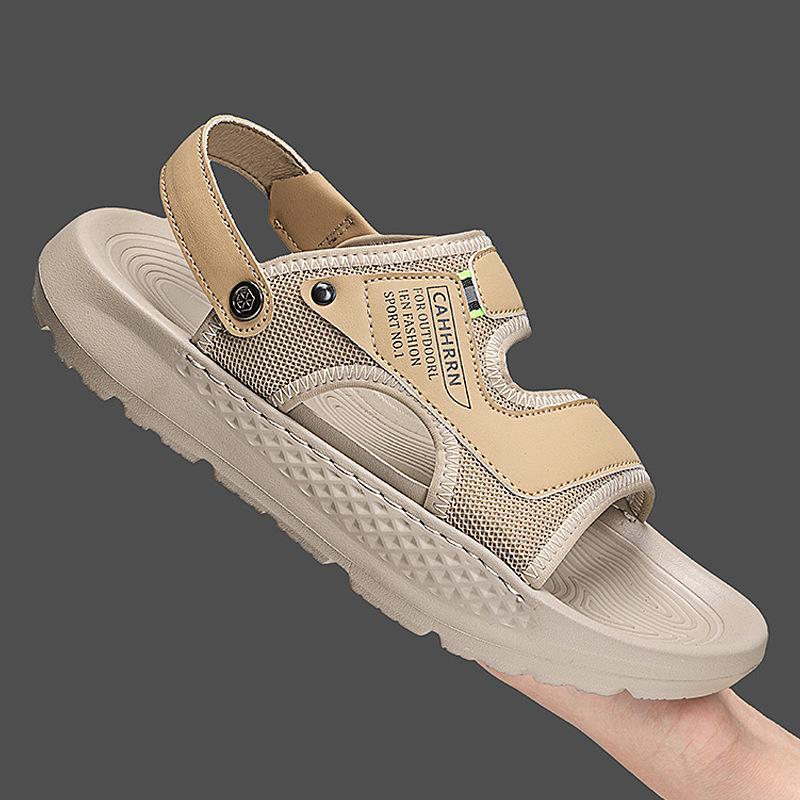 Men's casual sandals summer new thick-soled stepping on shit dual-purpose slippers trendy versatile soft-soled beach shoes