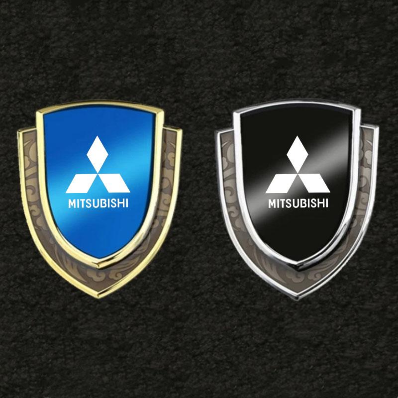 Metal Car Door Trunk Fender Decoration Shield Protective Sticker for Mitsubishi Ralliart Lancer EX Outlander Pajero ASX