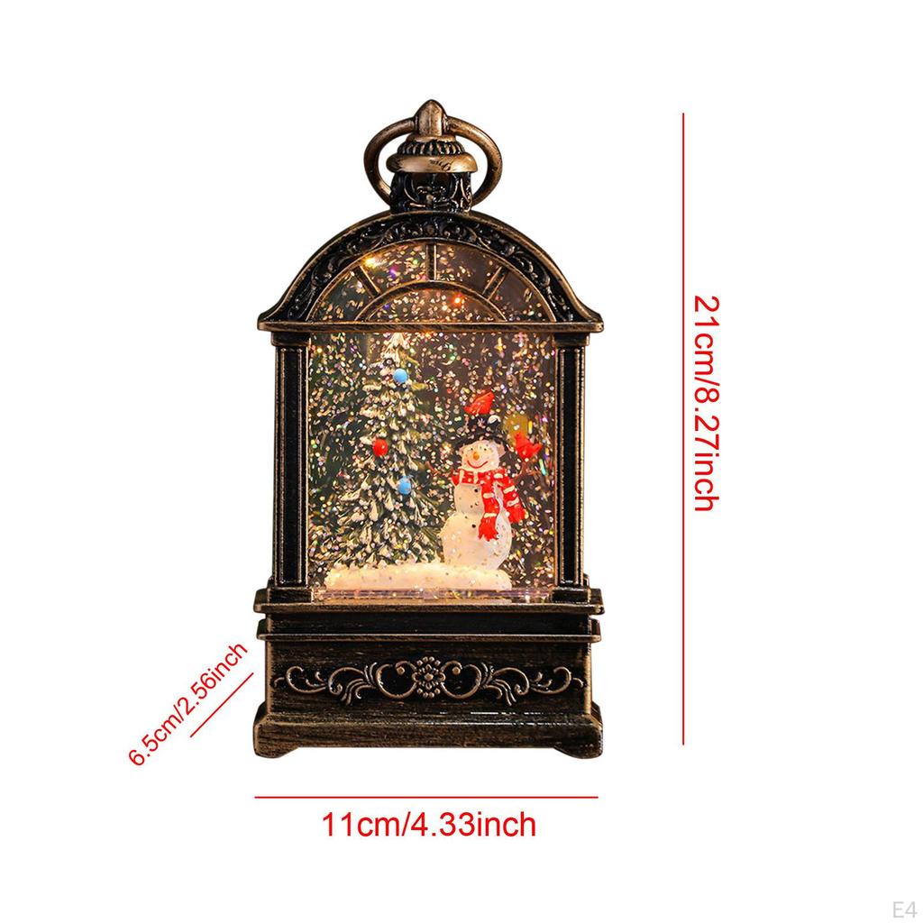 Christmas Lantern with Music, Snow Globe, Gift, Illuminated