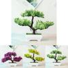 High-quality Realistic Artificial Bonsai Pine Tree Pot Plant For Elegant Home Decor