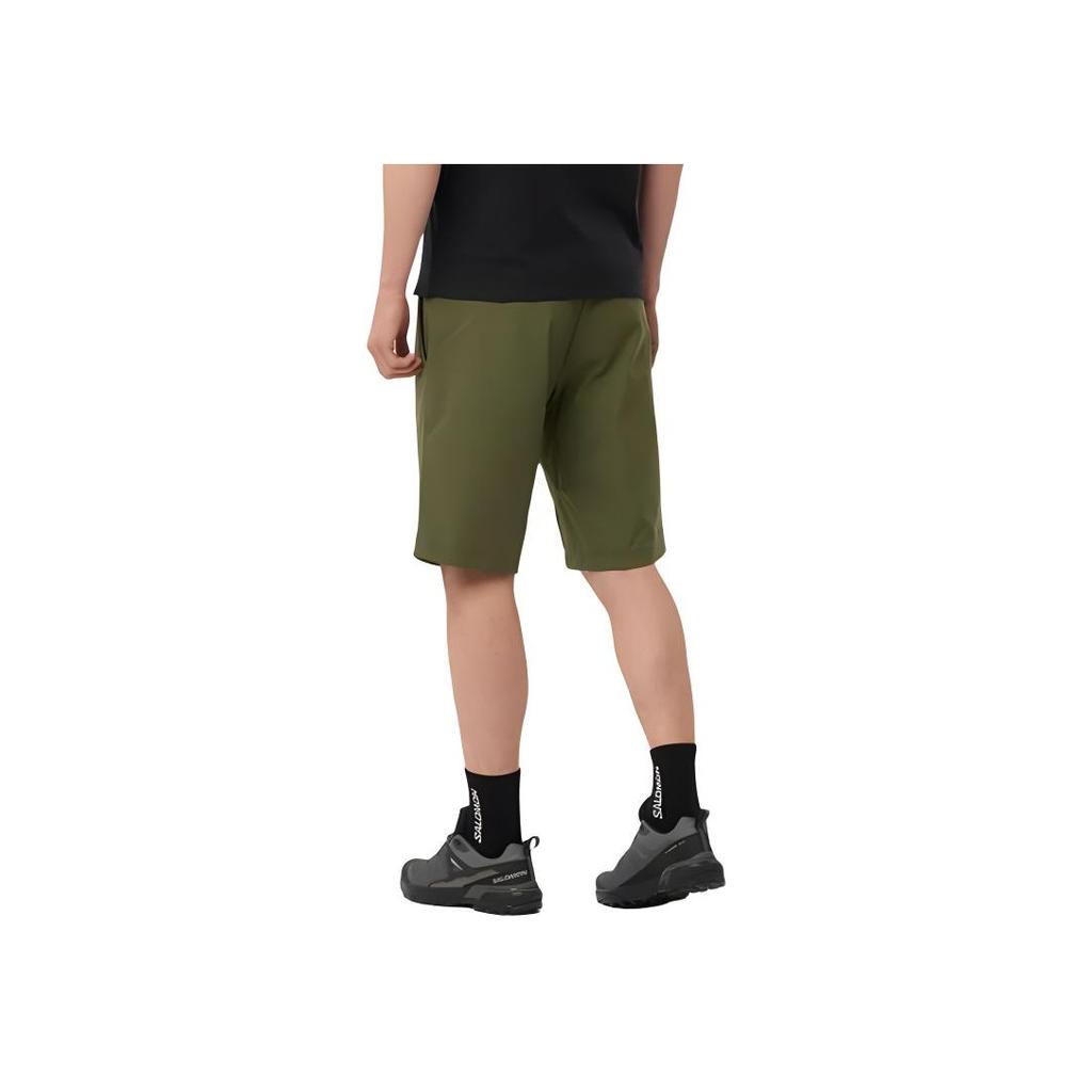 Salomon Outerpath Utility Fitted Color Block Mid Rise Casual Shorts Men shorts Grape-Leaf LC2212800