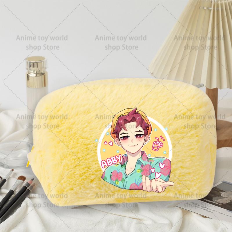 Kpop Demon Hunter Girls Women Plushes Cosmetic Bag New Makeup Bags Ladies Travel Organization Pouch Pink Pencil Case Gift