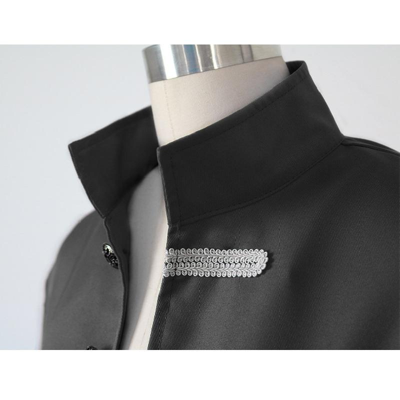 Men's Coat Solid Color Fashion Steampunk Carnival Fancy Dress Stage Dress Coat