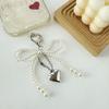 Bag Pendant Bow Keychain Keyring Pearl Bow Phone Charms Pendant Heart Phone Chains Women Girls