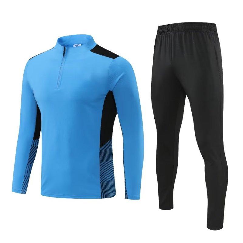 Men's Football Tracksuit 23-25 Training Soccer Survetement Kits Customized Name Number Logo Spring Winter Warm-up Sportwears