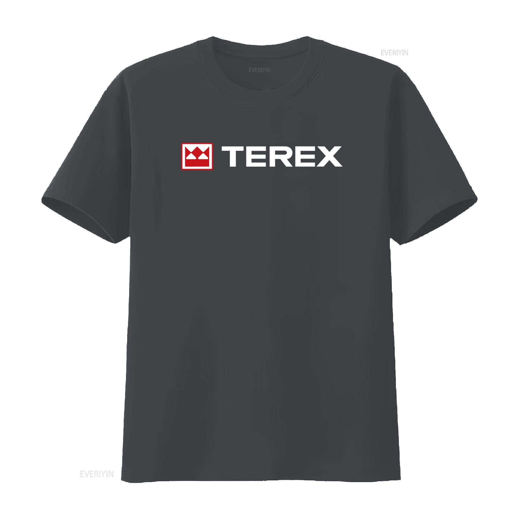Terex Krane Traktor Herren Schwarz T-Shirt Erhältlich in Größen S 3XL vintage Gewaschen Designerkleidung Weich Unisex Grafik Dehnbar L gray