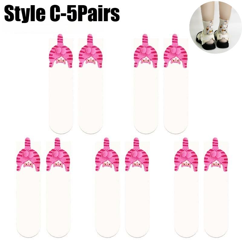 Cat Testicles Socks Women Playful Cartoon Abstract Crew Socks Cotton Comfortable Moisture Absorbing Mid Calf Funny Socks