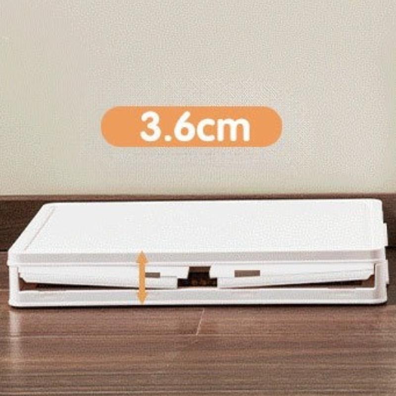 Folding Storage Box Transparent Shoe Boxes Multi Functional Living Room Organizer Case Household With Wheel Large Display Stands