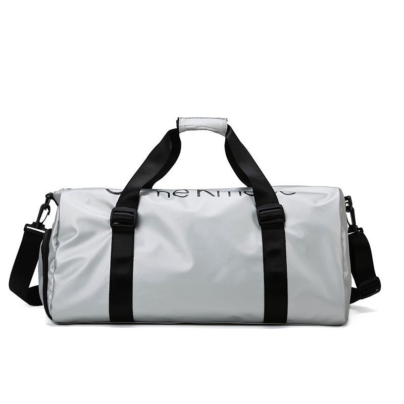 Tote Travel Bag: Large Capacity, Single Shoulder & Crossbody, Casual Sports Fitness Bag with Printed Logo