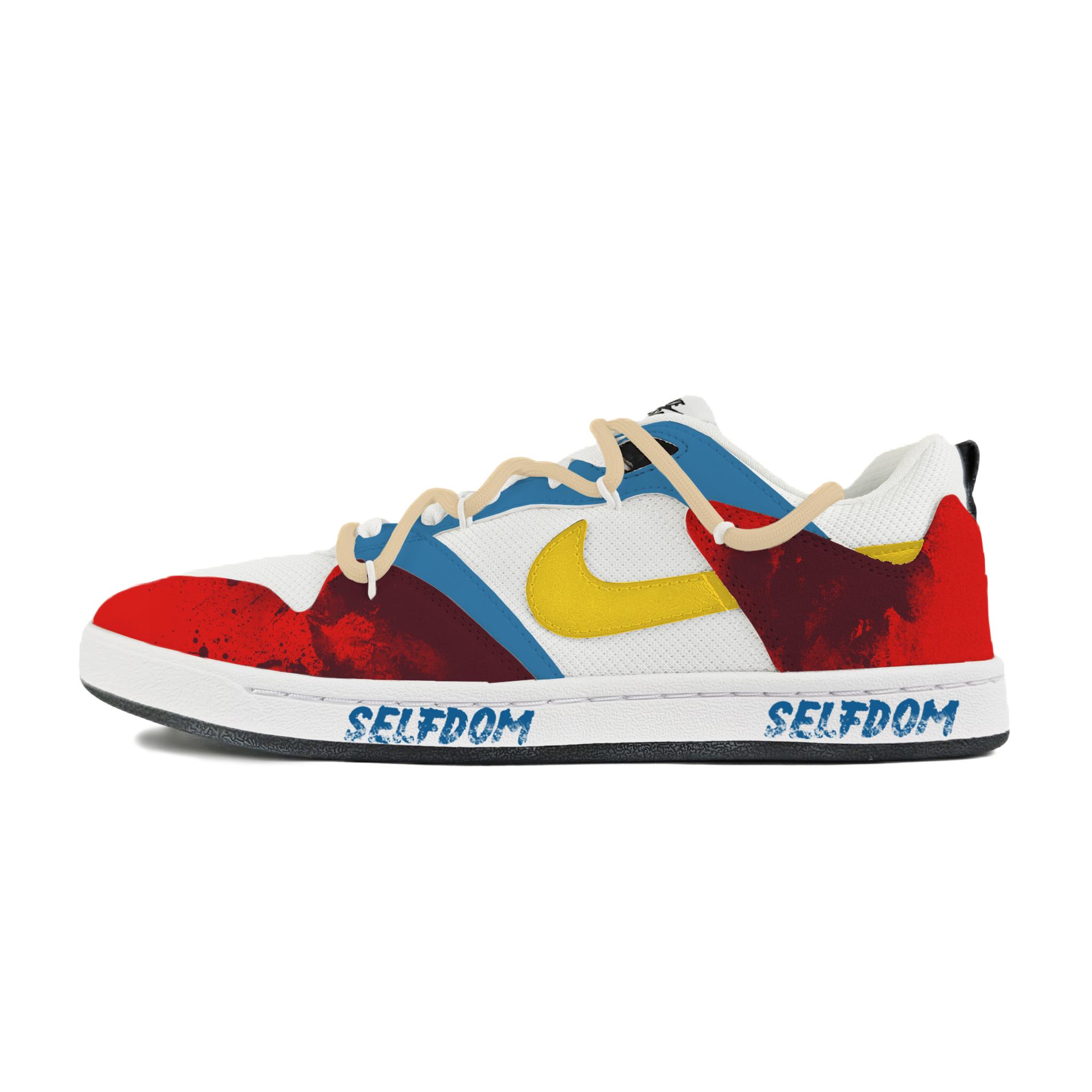 

Nike SB Alleyoop Abrasion Resistant Low top Skateboard Shoes Men s White Red Gold CJ0882-100(Team183-) 44