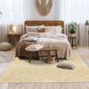 Cotton Rug with Cross Pattern In Thick Natural Wool 120x170