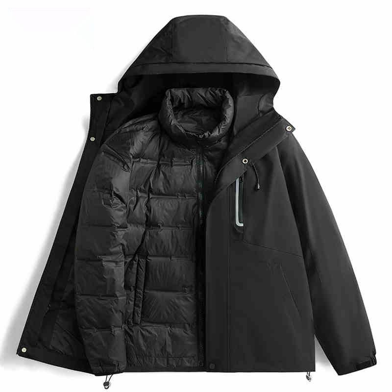 Camel HJCAMEL Women's 3-in-1 Autumn/Winter Windproof Waterproof Down Jacket