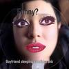 Lady Gaga Transparent Fan with Fiery Red Lips - Abstract Parody Emoticon Pack, Funny Round Photo Prop Gift for Bestie