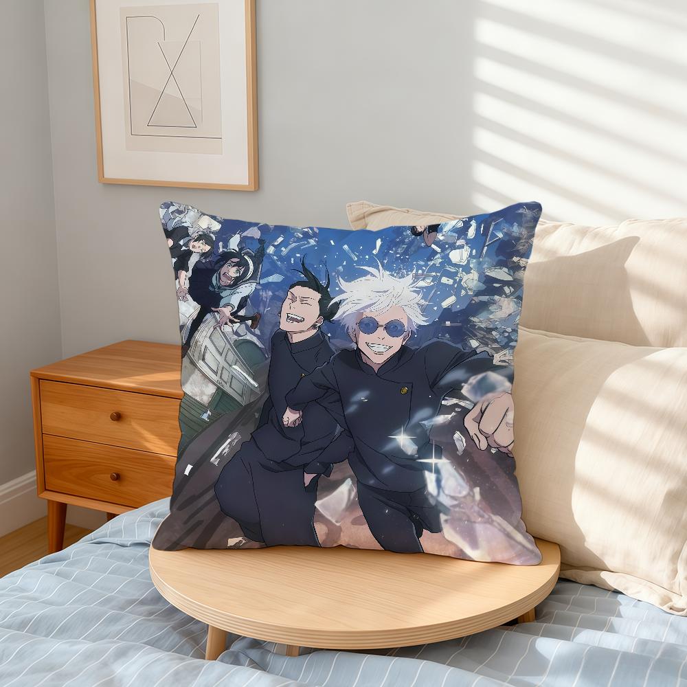 J-Jujutsu K-Kaisen Anime cushion cover Home Office Convenient Nordic Simplicity Hit With Zipper Cushion Cover