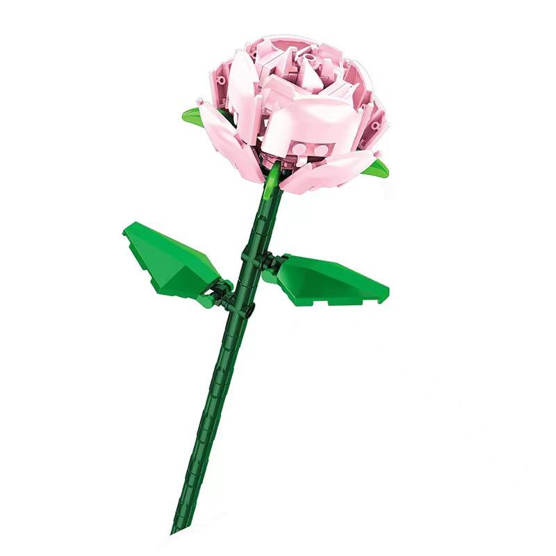Goddess Festival Rose Building Blocks: DIY Handmade Flower Arrangement Kit with 38 Preserved Flowers