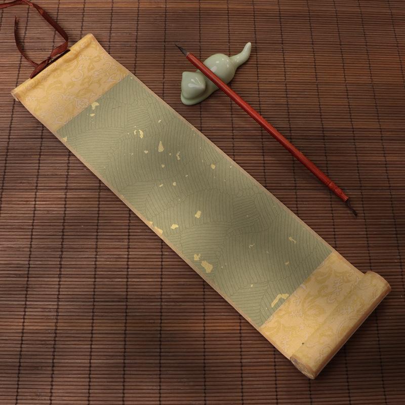 Blank Calligraphy Scroll Paper Chinese Rice Paper Painting Hanging Xuan Paper DIY Crafts Calligraphy Mounting Supplies