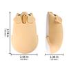 Wireless Bluetooth and USB Cute Pig Medium Compatible with Microsoft and Yellow Mouse, 2.4GHz Compatible, Design, Size, Quiet, Battery-Operated, iOS,