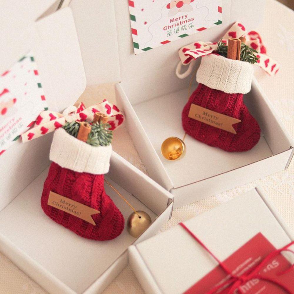 Cartoon Felt Christmas Tree Pendant with Wind Chime Xmas Hanging Decorations Xmas Decoration  Adult