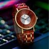 Alloy & Wood Combined Strap Watches Mens Quartz Watch Natural Unique Steel Wooden Clock Handcrafted Vintage Wooden Relogio Masculino