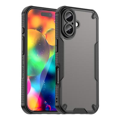 For iPhone 17 Case WANLONFENG MFFJ Series Anti Drop TPU Phone Back Cover with Screen Film
