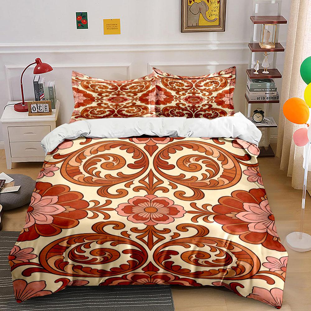 Floral and Scroll Motifs. Bedding Sets Duvet Cover Sets Duvet Covers Pillowcases(1 * Duvet Cover 2 * Pillowcases Without Duvet Insert)