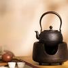 Japanese Handmade Cast Iron Teapot for Electric Ceramic Stove Rustic Pure Iron Tea Brewing Kettle Boiling Pot