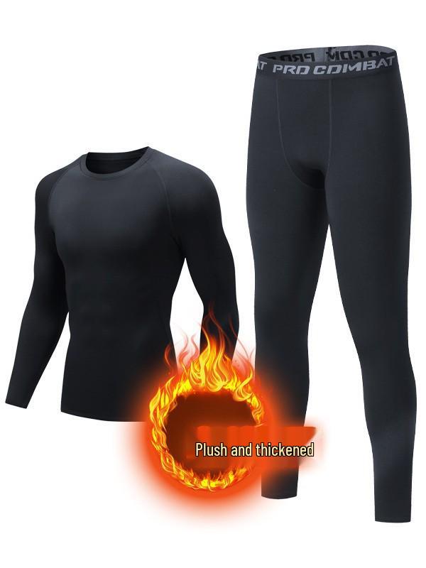 Men's Compression Sports Tights - Warm, Quick-Dry, High-Elastic for Winter Fitness & Basketball.