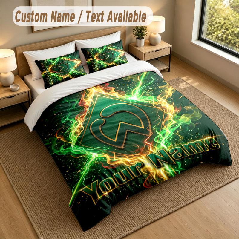 Bedding Set 1 Duvet Cover 2 Pillowcases Werder Bremen FC Print Soft Bed Linen Bedroom Decor