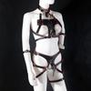 XXOO Erotic Sexy Lingeri Teacher Leather Strap Belt Bandage Outfits Hollow Sexy Lingerie Clothes Temperament Set Erotic Costumes