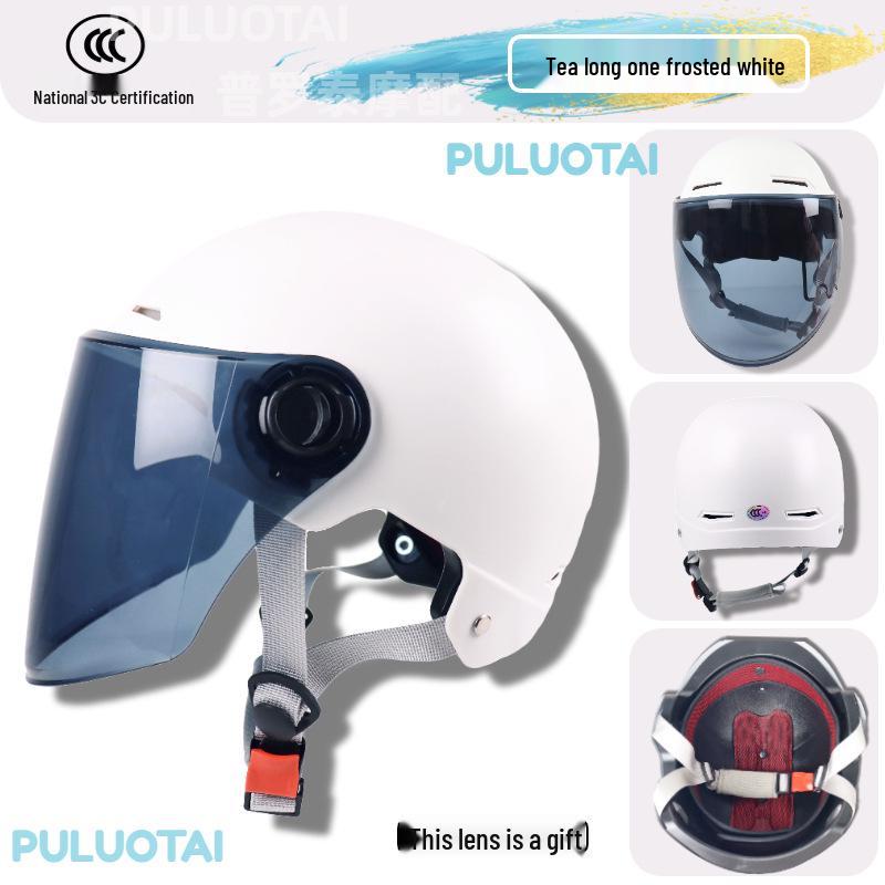 

3C Universal Half-Helmet for Motorcycles and Electric Vehicles - Unisex, All-Season Sun Protection, Certified