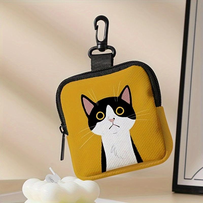1pc,Cat Pattern Printing, Large Capacity Coin Wallet, Digital Printing Coin Wallet, Storage Bag, Ideal Choice for Gifts