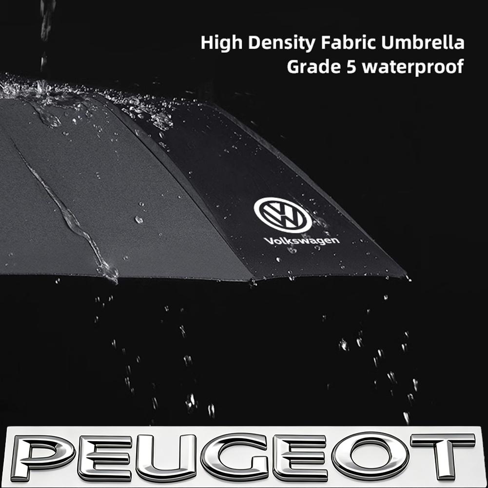 12 Bone Black Glue Fully Automatic Umbrella With UV Resistant Folding Umbrella For VW GTI Polo Golf Passat Scirocco Jetta Beetle
