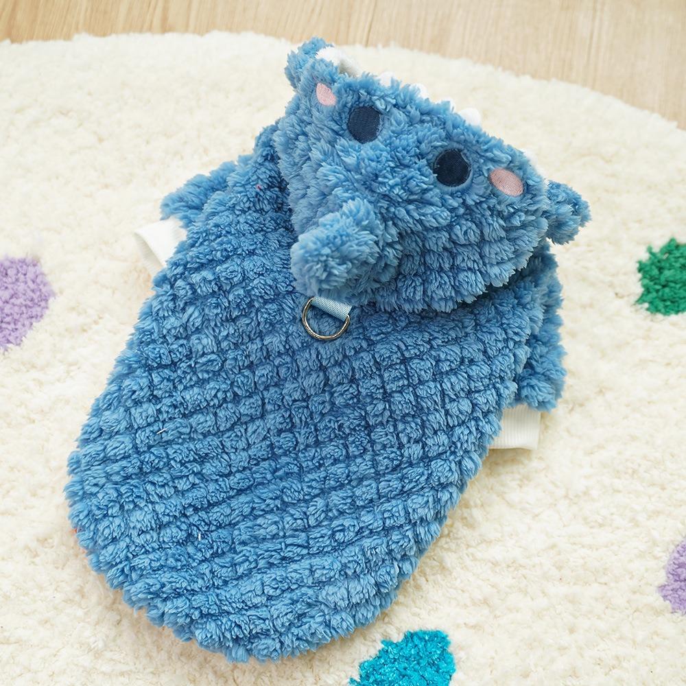 Warm Shark Dog Clothes Plush Dogs Coat Clothing Sweater Pet Cosplay Hoodie  Puppy Cat