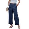 Women’s High Waist Wide Leg Trousers Relaxed Fit Casual Straight Pants with Belt Loops and Zip Fly Closure