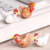 2pcs Cock Rooster Hen Shape Handmade Lampwork Glass Loose Beads For Jewelry Making Accessories DIY Crafts Findings