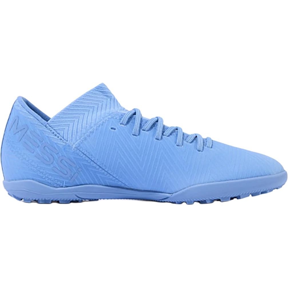 Adidas Synthetic Leather Nemeziz Comfortable Versatile Shock Absorbing Durable Low Top Soccer Shoes Kids Soccer Shoes Blue DB2395
