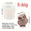3D Owl Shape Candle Silicone Molds Making Resin Aromatherapy Candles Handmade Wax Soap Home Decor Craft
