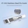 Stainless Steel For Condenser Fin Comb Tool for Straightening and Cleaning AC Fins Adjustable Density 9.8x5.5x0.1cm