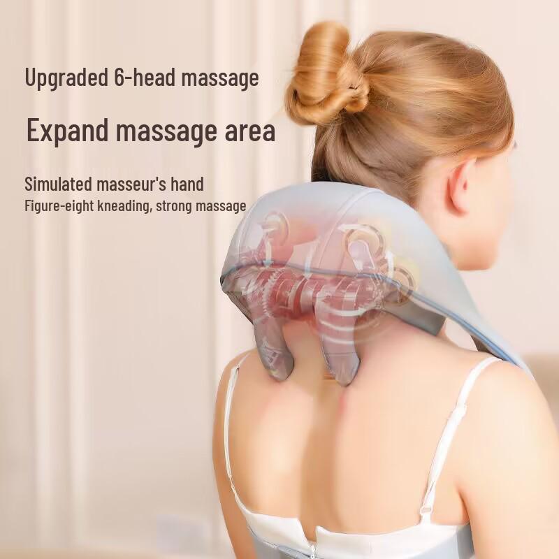 Cervical and Trapezius Neck Massager with Kneading and Clamping Function