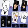 Cartoon Middle Finger Cover For Xiaomi 15 14 13 Ultra 11T 12T 13T 14T Pro POCO X7 Pro X3 X5 X6 M6 F5 F6 Pro Case