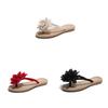 Chic Women Summer Beach Flower Flat Flip Flops Sandals For Relaxed Outdoor Vibes